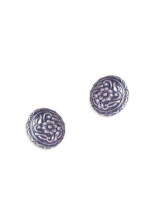 sterling silver floral studs - 9618192 - Very Small Image - 1