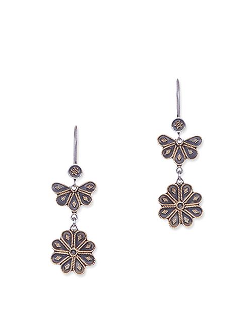 sterling silver floral earrings - 9618199 - Very Small Image - 1