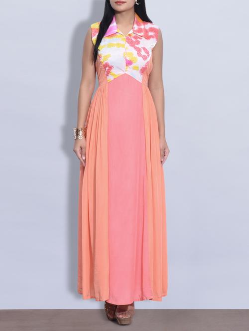 multicoloured printed long shirt dress - 9621377 - Very Small Image - 1