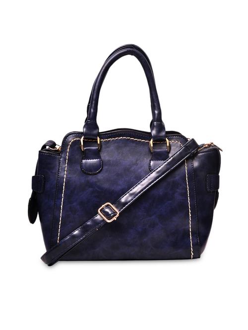 blue leatherette handbag - 9622018 - Very Small Image - 1