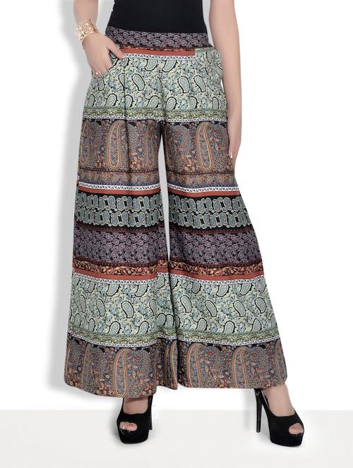 multicolored striped palazzo - 9625556 - Very Small Image - 1