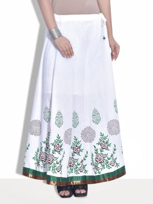 block printed printed maxi skirt - 9625735 - Very Small Image - 1