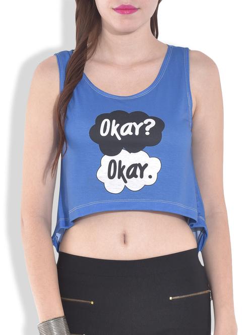 blue printed high low top - 9626375 - Very Small Image - 1