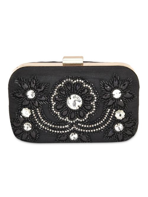 black centre motif clutch - 9626424 - Very Small Image - 1