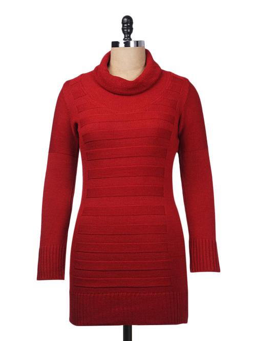 red acrylic tunic - 9631922 - Very Small Image - 1