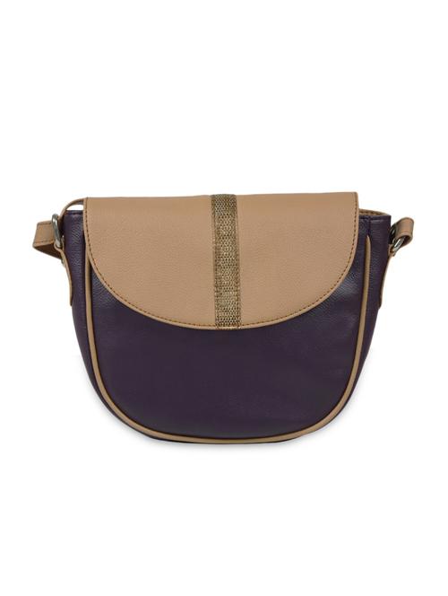 dark purple faux leather sling bag - 9632893 - Very Small Image - 1
