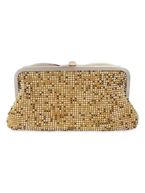 gold embellished clutch - 9632906 - Very Small Image - 1