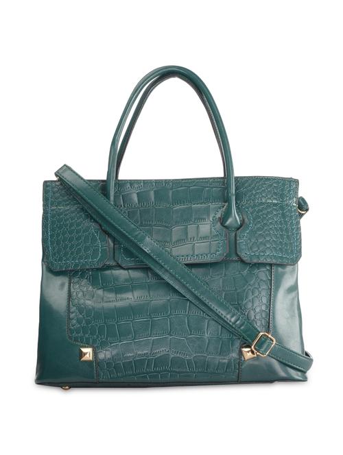 green leatherette handbag - 9634158 - Very Small Image - 1