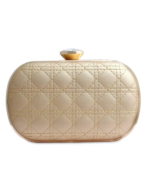 gold metallic clutch - 9639066 - Very Small Image - 1