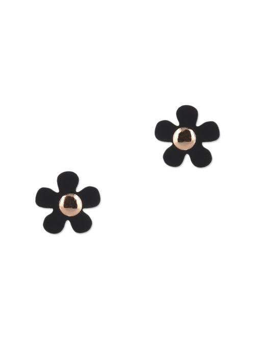 black pearl embellished stud earrings - 9640764 - Very Small Image - 1