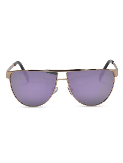 gold polycarbonate aviator sunglasses - 9640849 - Very Small Image - 1