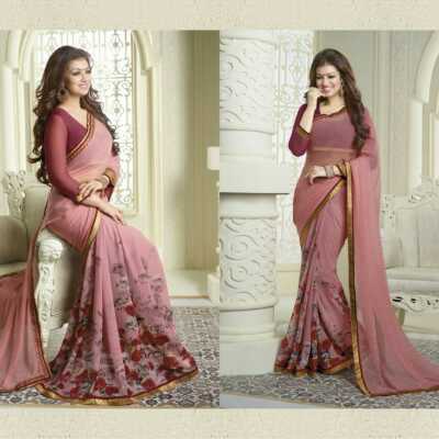 zari gota bordered saree - 9641451 - Very Small Image - 1