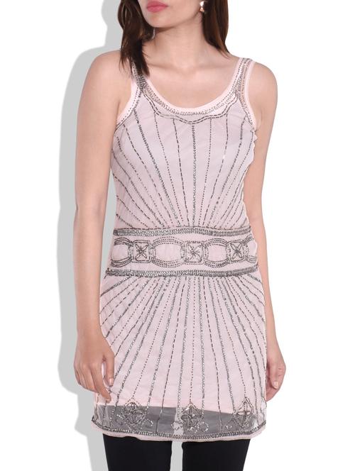 light pink embellished tunic - 9646308 - Very Small Image - 1