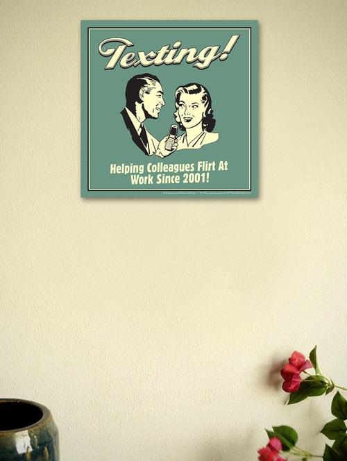 texting! helping... wall poster - 964811 - Very Small Image - 1