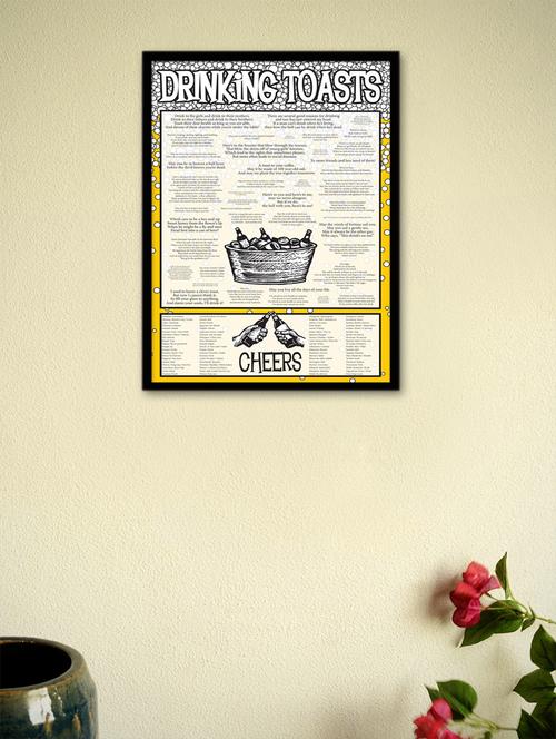 drinking toasts cheers framed - wall poster - 964854 - Very Small Image - 1
