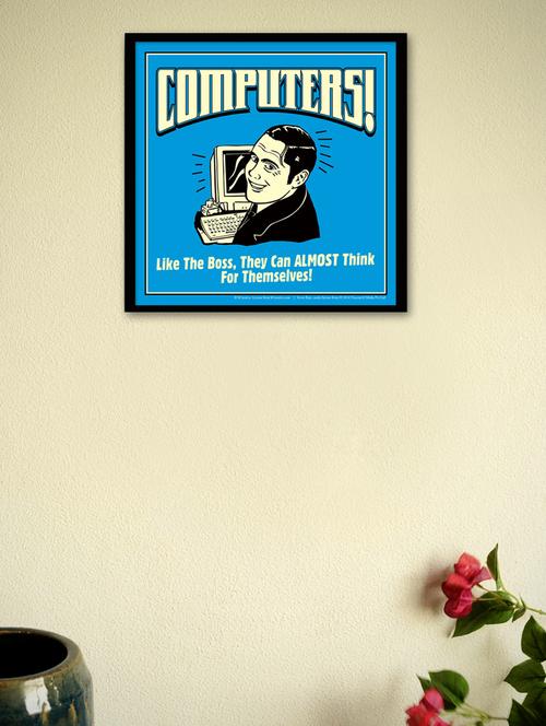 computers! like the boss framed - wall poster - 964904 - Very Small Image - 1