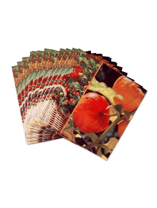 set of 20 multicolored printed paper napkins - 9649223 - Very Small Image - 1