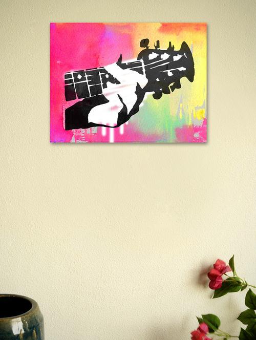 guitar pop art poster - 964990 - Very Small Image - 1