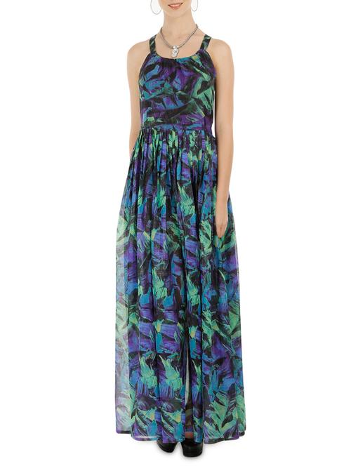 sleeveless printed maxi dress - 9651535 - Very Small Image - 1