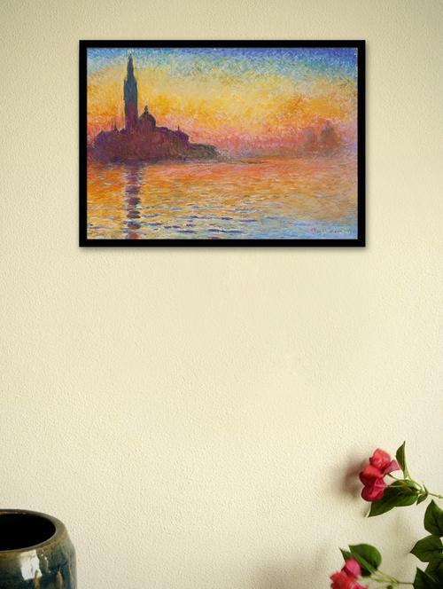 sunset in venice by claude monet framed poster - 965183 - Very Small Image - 1