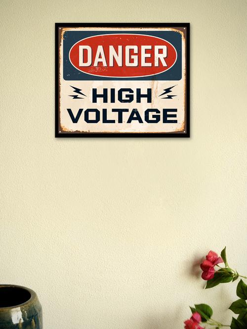 danger high voltage pin up framed poster - 965187 - Very Small Image - 1