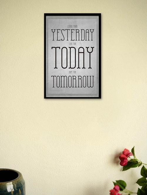 learn from yesterday framed poster - 965212 - Very Small Image - 1