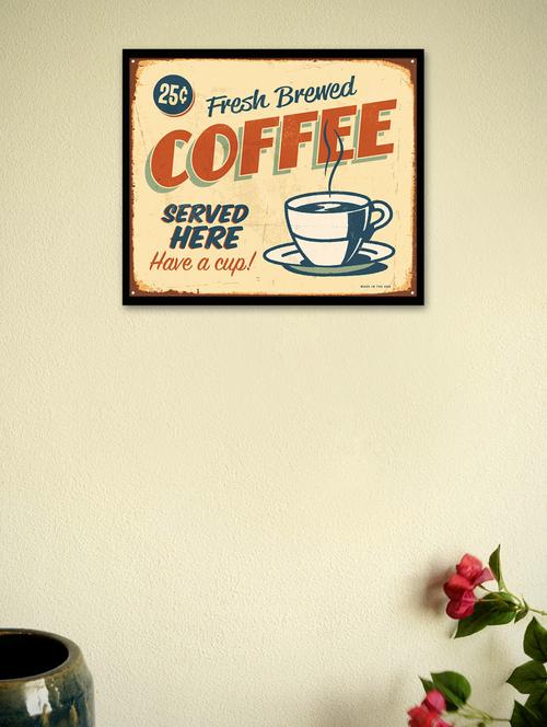 coffee served here pin up framed poster - 965214 - Very Small Image - 1
