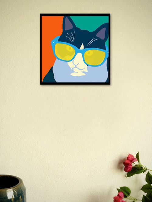 cat pop art framed poster - 965217 - Very Small Image - 1