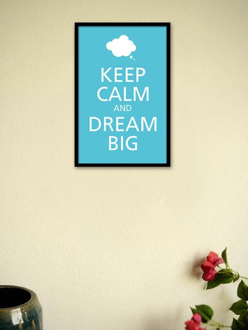 keep calm and dream big framed poster - 965232 - Very Small Image - 1