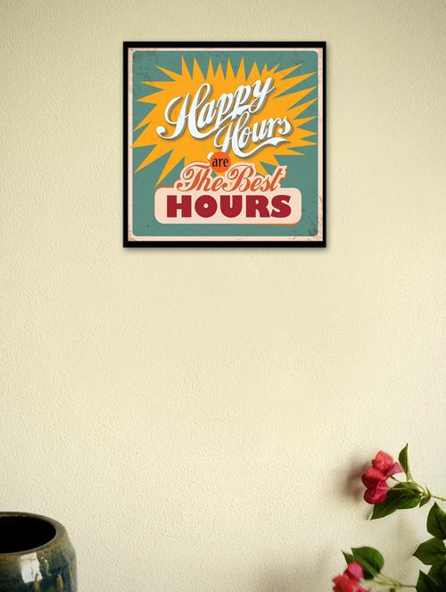 happy hours are the best hours framed poster - 965255 - Very Small Image - 1