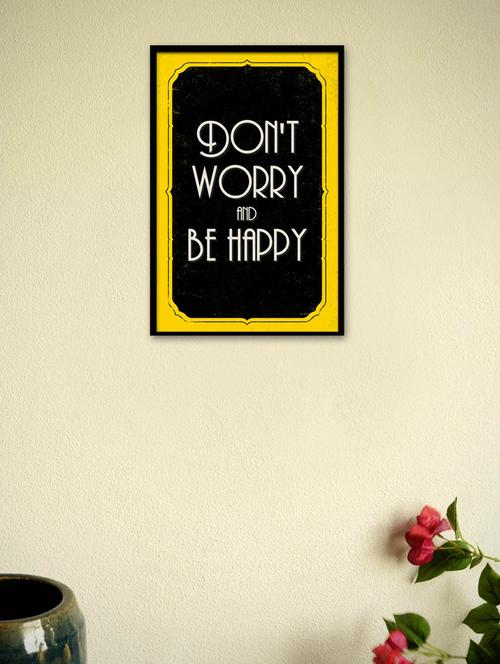 don't worry be happy framed poster - 965265 - Very Small Image - 1