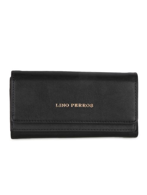 solid black leatherette wallet - 9653918 - Very Small Image - 1