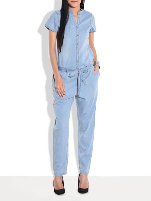 light blue denim jumpsuit - 9654020 - Very Small Image - 1