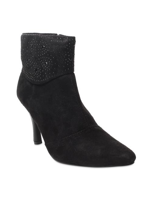 black plain pointed toed boots - 9656363 - Very Small Image - 1
