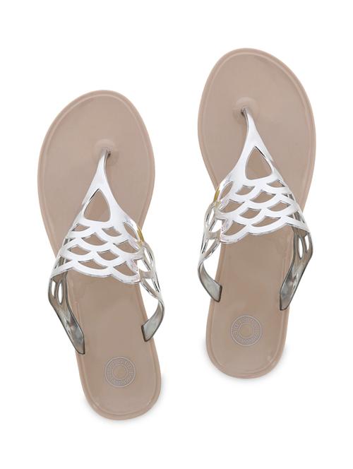 silver rubber flip flops - 9656852 - Very Small Image - 1