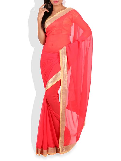 multi color georgette saree - 9656951 - Very Small Image - 1