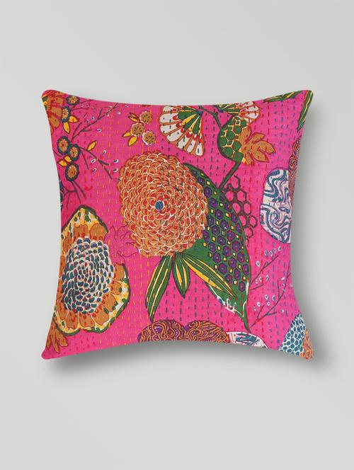 pink printed cotton cushion cover set of 2 - 9658826 - Very Small Image - 1