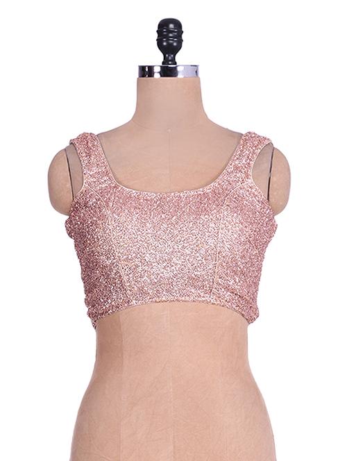 copper sequined cotton blouse - 9662223 - Very Small Image - 1