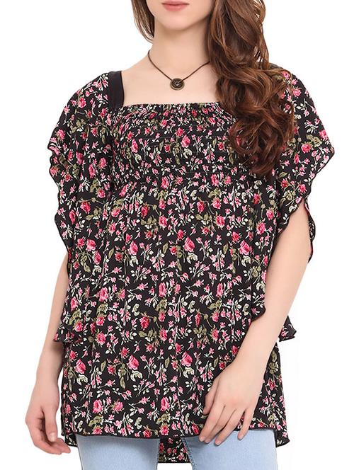 multicolored printed short sleeved top - 9667332 - Very Small Image - 1