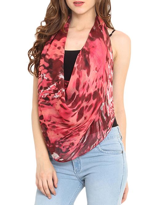 red printed scarf - 9667350 - Very Small Image - 1