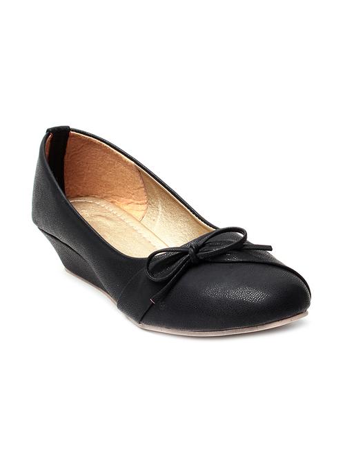 black bow embellished ballerinas wedges - 9667503 - Very Small Image - 1