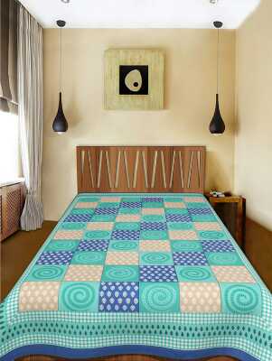 cotton sanganari printed single bedsheets. - 9678062 - Very Small Image - 1