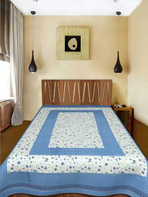cotton sanganari printed single bedsheets. - 9678096 - Very Small Image - 1
