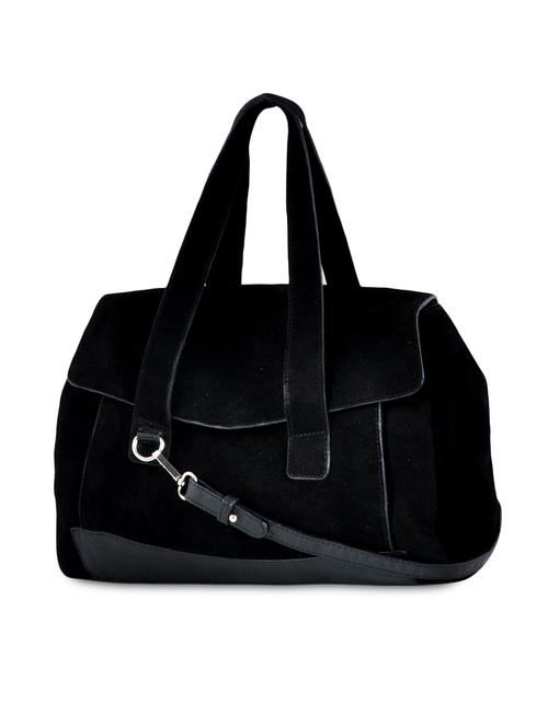 solid black leather handbag - 9682665 - Very Small Image - 1