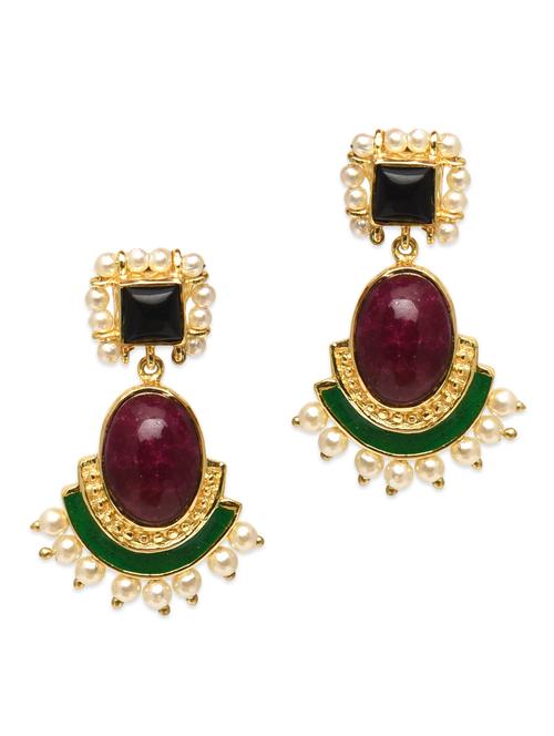 multicolored embellished earrings - 9686961 - Very Small Image - 1