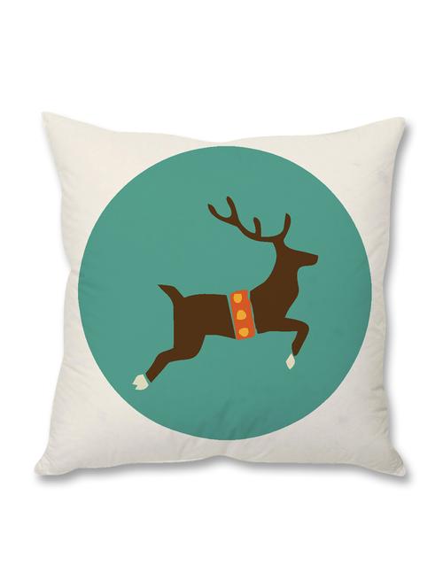 white christmas theme printed cushion cover - 9689351 - Very Small Image - 1