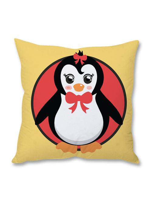 beige penguin printed cushion cover - 9689367 - Very Small Image - 1