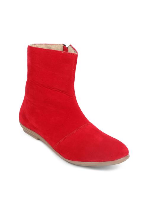 red zippered suede boots - 9695890 - Very Small Image - 1