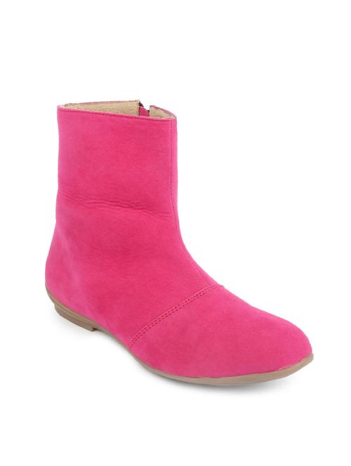 pink zippered suede boots - 9695893 - Very Small Image - 1