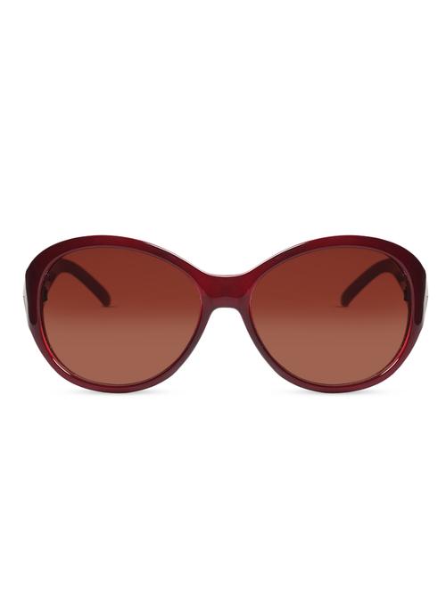 maroon oval shaped sunglasses - 9696449 - Very Small Image - 1
